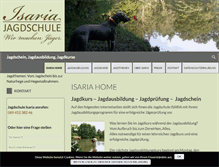 Tablet Screenshot of jagdschule-isaria.de